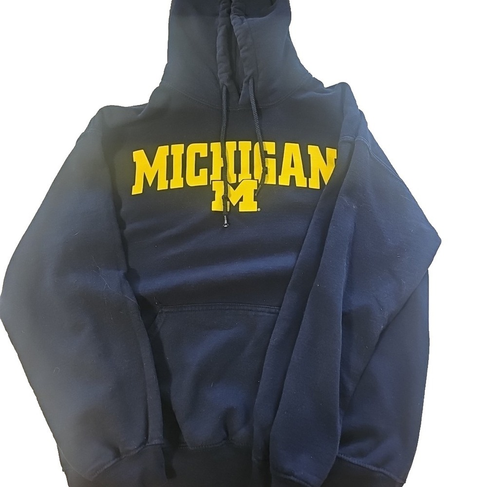 University of Michigan Wolverines Hoodie Women's Medium Blue Pullover